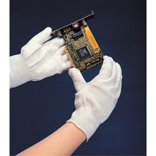 Sure Knit 13 Cut Low Lint Gloves, Nylon, Knit Wrist Cuff, Small D. Morneault & Fils