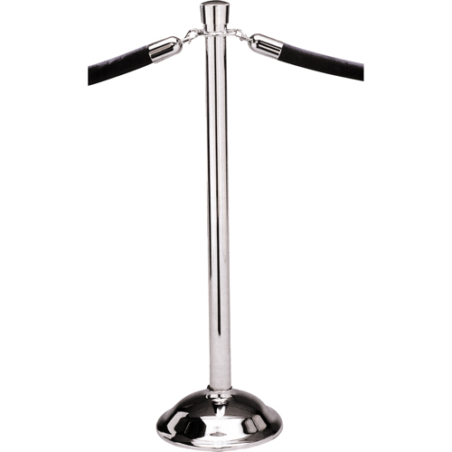 Portable Posts, 39" High, Polished Chrome D. Morneault & Fils