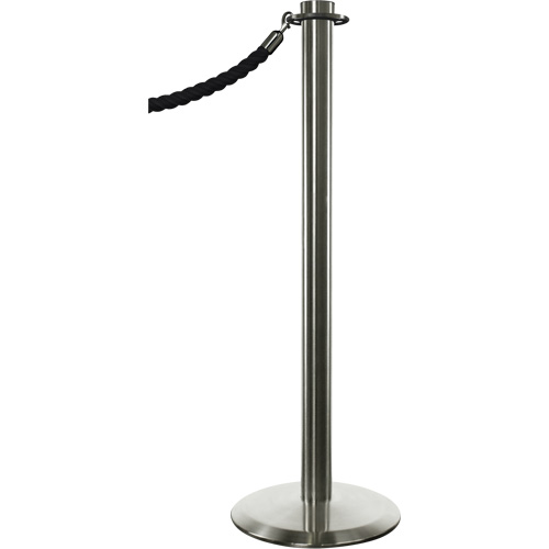 Portable Posts, 34" High, Satin Chrome D. Morneault & Fils