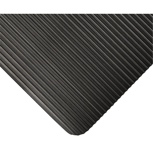 Tapis KleenSweep No 391, Couloir, 4' x 105' x 1/8", Noir D. Morneault & Fils