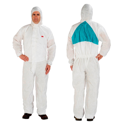 Protective Coveralls, 2X-Large, White, Polypropylene/SMS D. Morneault & Fils