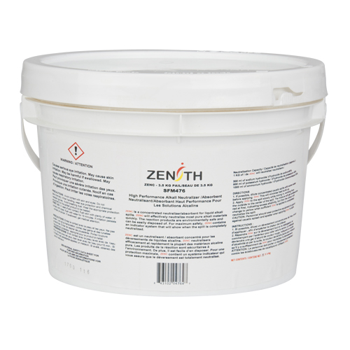 Neutralisant absorbant de produit basique, Sec, 3,5 kg, Caustique D. Morneault & Fils