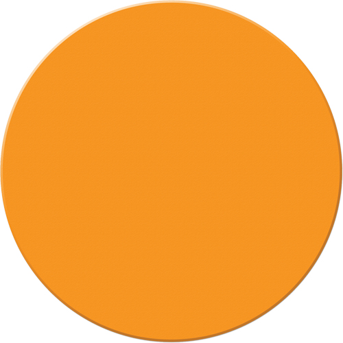 Armor Stripe Lean/5S Markers, Circle, 6" L x 6" W, Orange, Plastic D. Morneault & Fils