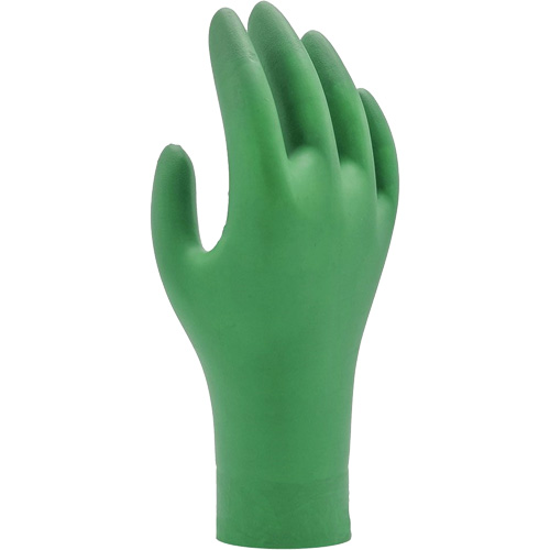6110PF Biodegradable Gloves, Small, Nitrile, 4-mil, Powder-Free, Green D. Morneault & Fils