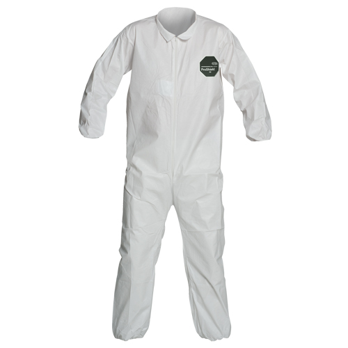 ProShield&reg; 50 Coveralls, Small, White, Microporous D. Morneault & Fils
