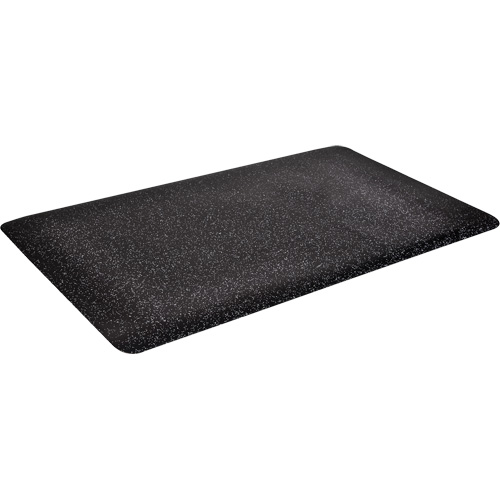 Tapis Foodmaster WD, Lisse, 2' x 2' x 9/16", Noir, Mousse de vinyle D. Morneault & Fils
