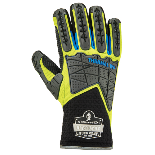 ProFlex&reg; Performance Dorsal Impact-Reducing Gloves + Thermal WP, Small, Suede Palm, Safety Cuff D. Morneault & Fils