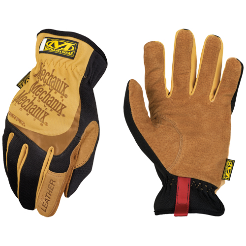 Fastfit&reg; Gloves, Small, Grain Leather Palm, Elastic Cuff D. Morneault & Fils