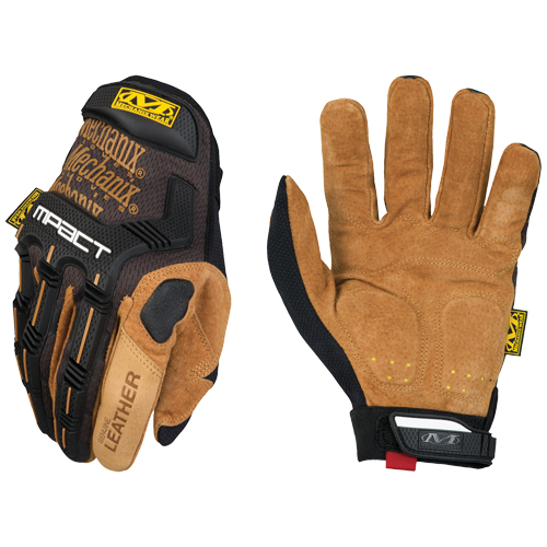 M-Pact&reg; Gloves, Small, Grain Leather Palm, Hook & Loop Cuff D. Morneault & Fils