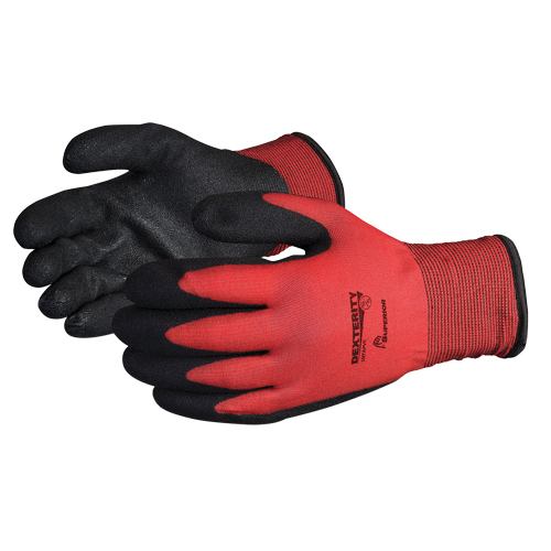 Dexterity&reg; Winter-Lined Gloves, 8/Medium, PVC Coating, 15 Gauge, Nylon Shell D. Morneault & Fils