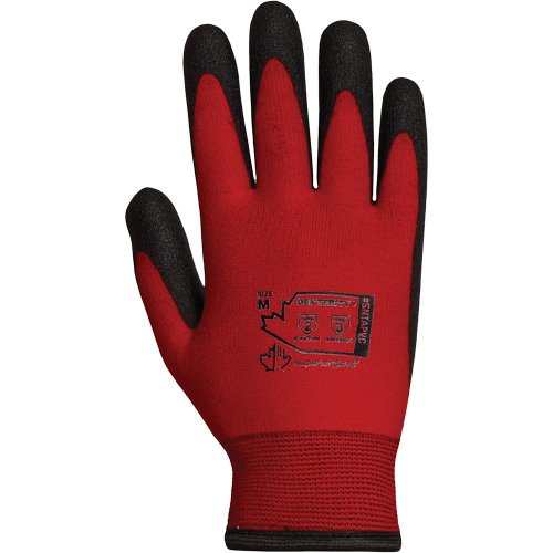 Gants doubl&eacute;s pour l'hiver Dexterity, 10/T-Grand, R&ecirc;vetement PVC, Calibre 15, Enveloppe en Nylon D. Morneault & Fils
