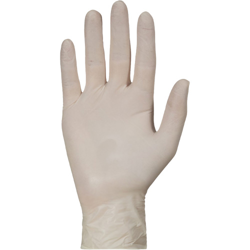 KeepKleen&reg; Disposable Medical Exam Grade Gloves, Large, Latex, 5-mil, Powder-Free, White, Class 2 D. Morneault & Fils