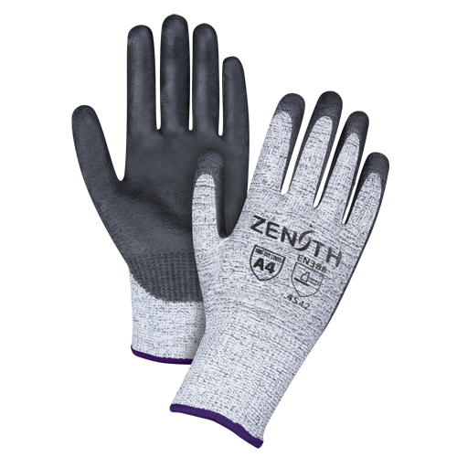 Gants &eacute;lastiques sans coutures r&eacute;sistants &agrave; la coupe, Taille 6/T-petit, Calibre 13, Rev&ecirc;tement Polyur&eacute;thane, Enveloppe en PEHP, ANSI/ISEA 105 niveau 4/EN 388 niveau 5 D. Morneault & Fils