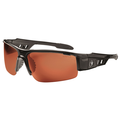 Lunettes de s&eacute;curit&eacute; Skullerz Dagr, Lentille Cuivre, Anti-&eacute;gratignures/Polaris&eacute;, ANSI Z87+/R&eacute;pond ou surpasse la norme CSA Z94.3 D. Morneault & Fils