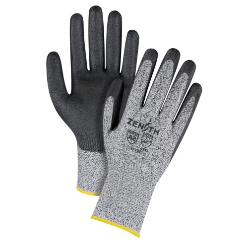 Gants &eacute;lastiques sans coutures r&eacute;sistants &agrave; la coupe, Taille Petit/7, Calibre 13, Rev&ecirc;tement Polyur&eacute;thane, Enveloppe en PEHP, ANSI/ISEA 105 niveau 2/EN 388 niveau 3 D. Morneault & Fils