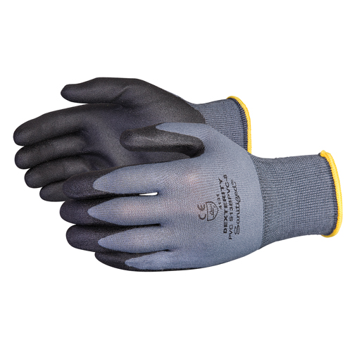 Gants enduits Dexterity, 11/2T-Grand, R&ecirc;vetement PVC, Calibre 13, Enveloppe en Nylon D. Morneault & Fils