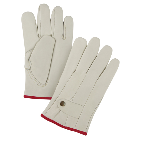 Premium Ropers Gloves, Small, Grain Cowhide Palm D. Morneault & Fils