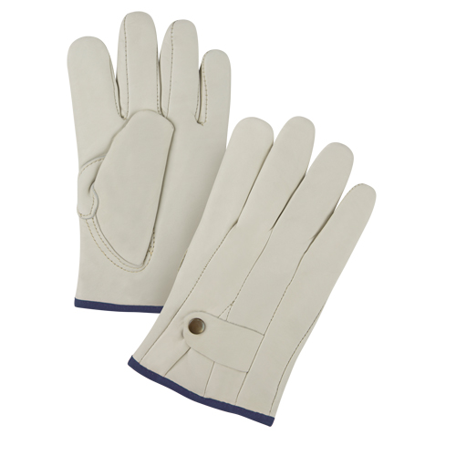 Gants de cordeur doubl&eacute;s pour l'hiver de premi&egrave;re qualit&eacute;, T-Grand, Paume Cuir fleur de vache, Doubleure Molleton D. Morneault & Fils