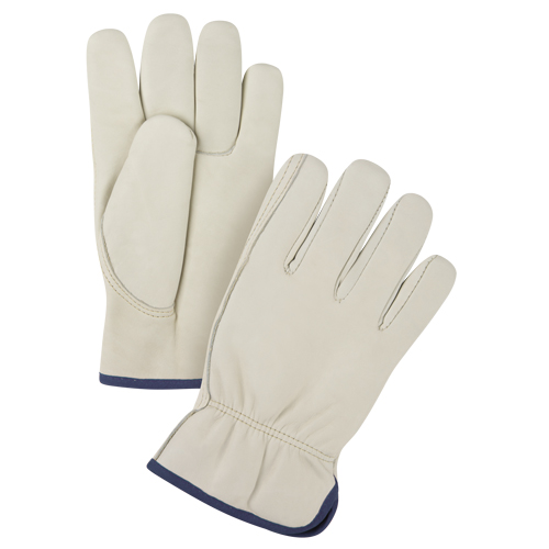Premium Winter-Lined Driver's Gloves, X-Large, Grain Cowhide Palm, Fleece Inner Lining D. Morneault & Fils