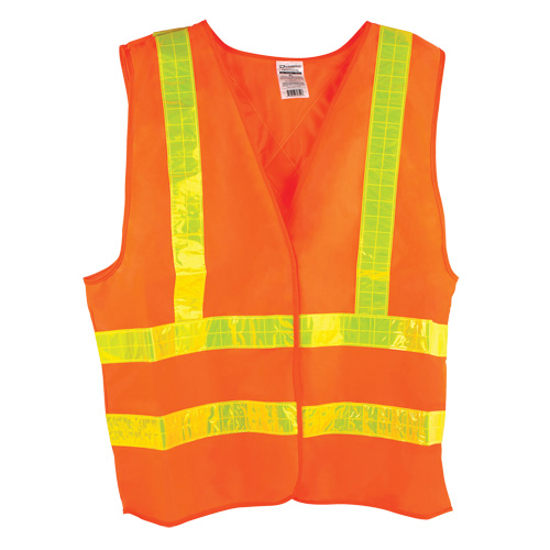 Veste de circulation Dynamic, Orange haute visibilit&eacute;, Moyen, Polyester D. Morneault & Fils