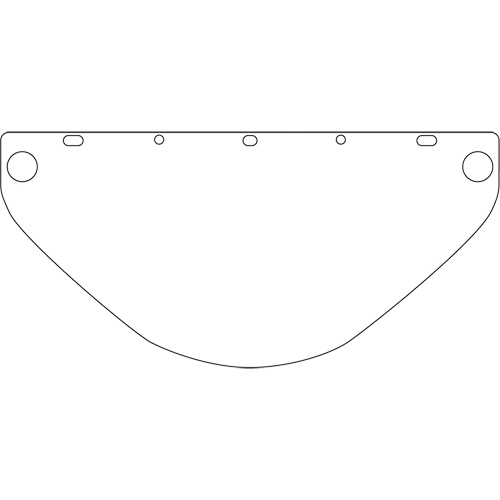 Visi&egrave;re d&eacute;coup&eacute;e &agrave; l'emporte-pi&egrave;ce Dynamic, PETG, Teinte Transparent D. Morneault & Fils