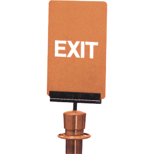 Enseigne de contr&ocirc;le des foules  Exit , 11" x 7", Plastique, Anglais D. Morneault & Fils