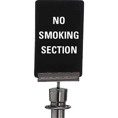 "No Smoking" Crowd Control Sign, 11" x 7", Plastic, English D. Morneault & Fils
