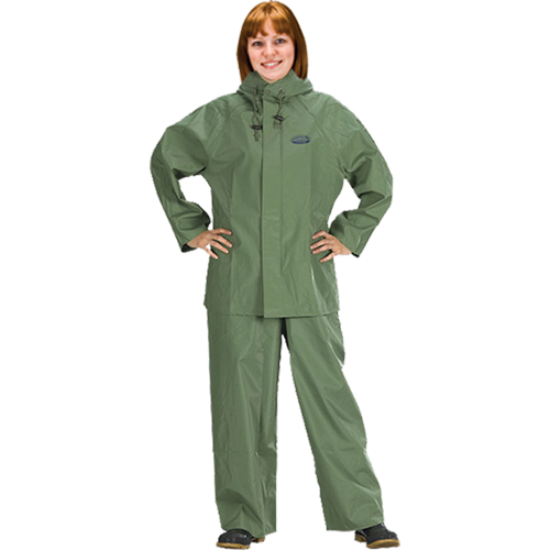 Hurricane Flame Retardant/Oil Resistant Rain Suits - Rainsuits, 4X-Large, Green D. Morneault & Fils