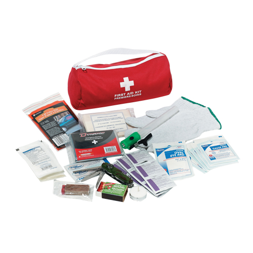 Trousse de premiers soins pour auto Dynamic, Dispositif m&eacute;dical Classe 1, Sac en nylon D. Morneault & Fils
