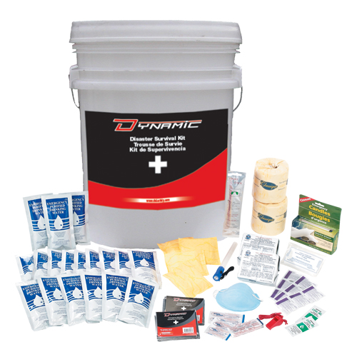 Dynamic Emergency Preparedness First Aid Kit, Class 1 Medical Device, Bucket D. Morneault & Fils