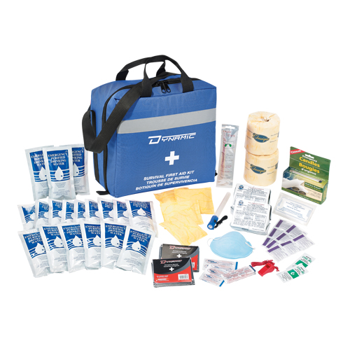 Trousse de premiers soins pour pr&eacute;paration aux situations d'urgence Dynamic, Dispositif m&eacute;dical Classe 1, Sac en nylon D. Morneault & Fils