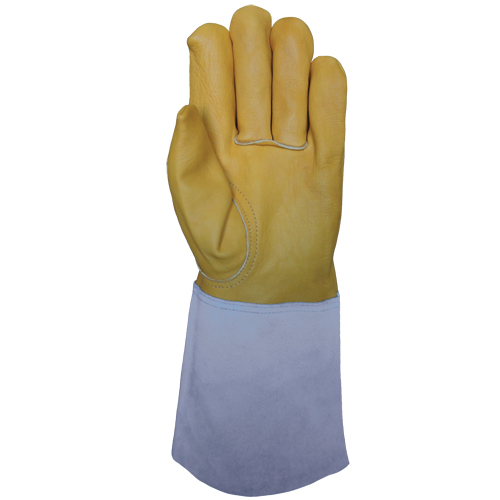 TIG Welding Gloves, Grain Cowhide, Size One Size D. Morneault & Fils