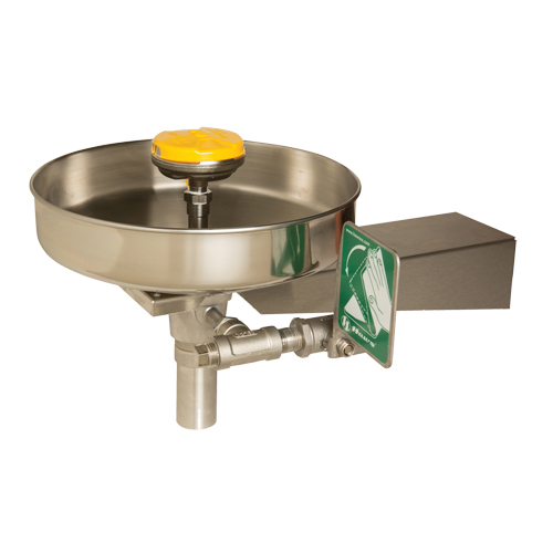Eye/Face Wash Station, Wall-Mount Installation, Stainless Steel Bowl D. Morneault & Fils