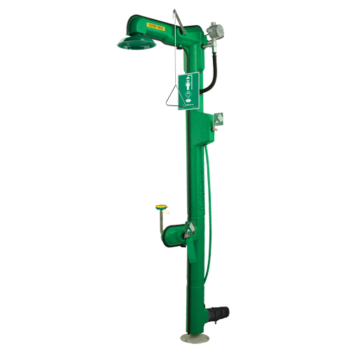 Douche et douche oculaire prot&eacute;g&eacute;es contre le gel D. Morneault & Fils