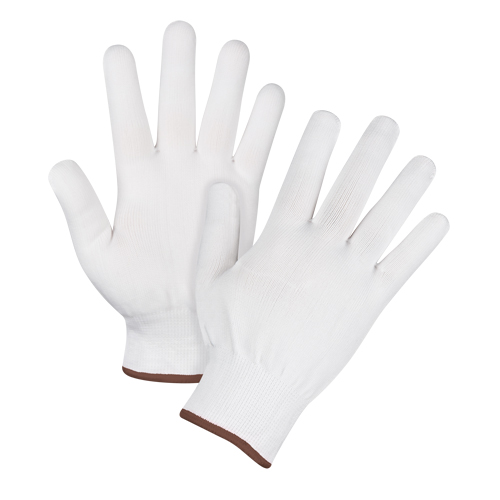 Seamless String Knit Gloves, Polyester, 15 Gauge, Men's D. Morneault & Fils