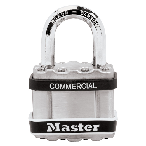 Laminated Padlock, Silver, Keyed Different, Laminated Steel, 1-3/4" Width D. Morneault & Fils