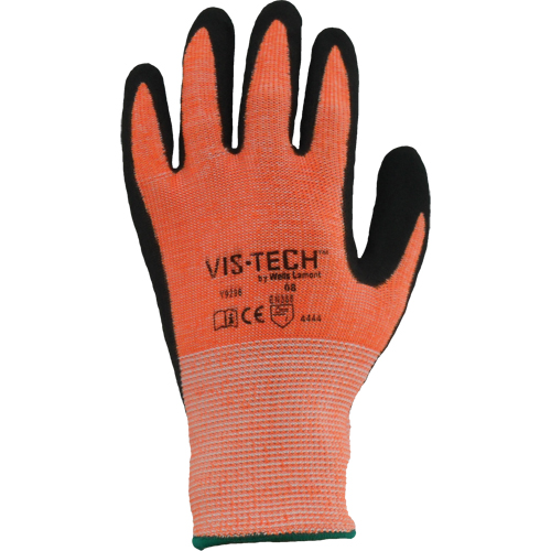 Gants r&eacute;sistant aux coupures Vis-Tech Y9294, Taille 6/T-petit, Calibre 13, Rev&ecirc;tement Polyur&eacute;thane, Enveloppe en Acier inoxydable, ANSI/ISEA 105 niveau 4 D. Morneault & Fils