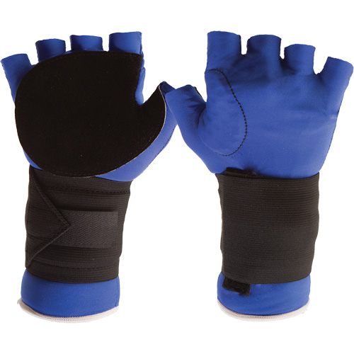Anti-Impact Glove with Wrist Support, Size Small, Split Leather Palm D. Morneault & Fils