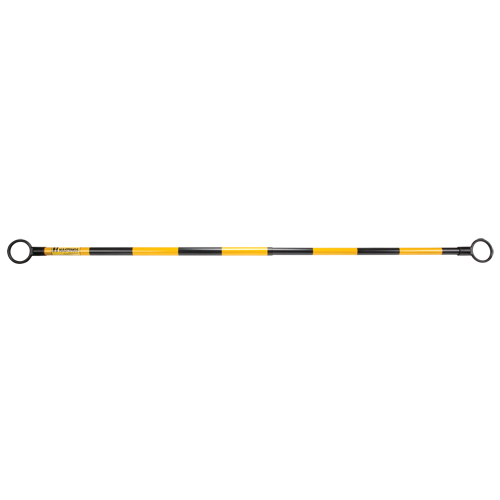 Telescopic Barricade Bar, 85" Extended Length, Black/Yellow D. Morneault & Fils