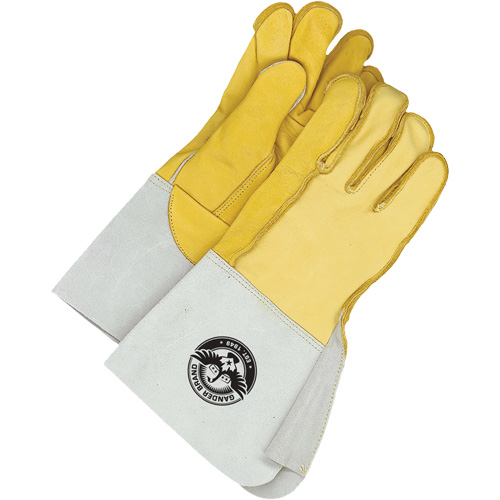 Gants de soudage, Cuir fleur de vache/Cuir fleur de daim, Taille Grand/10 D. Morneault & Fils