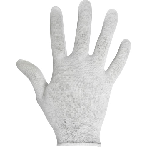 Inspection Gloves, Cotton, Unhemmed Cuff, X-Large D. Morneault & Fils