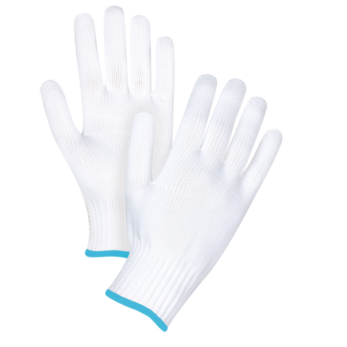 Gants tricot&eacute;s sans couture, Polyester, Calibre 10, T-Grand D. Morneault & Fils