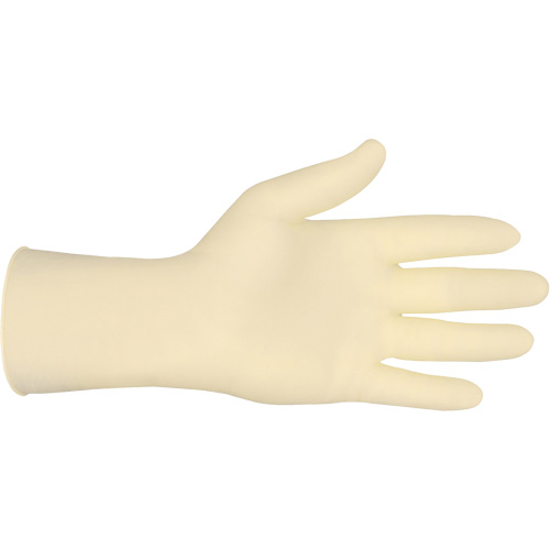 Gants de calibre industriel, Petit, Latex, 5 mils, Sans poudre, Blanc D. Morneault & Fils