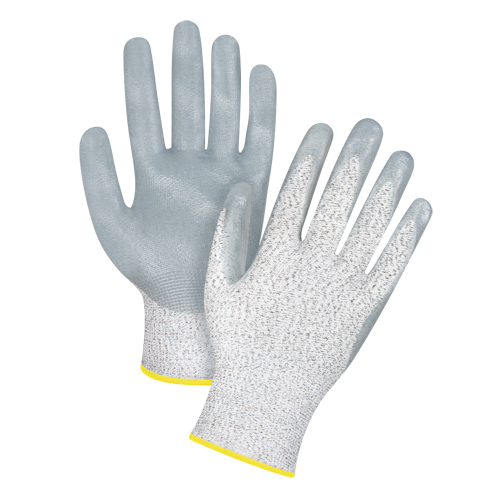 Gants haute performance r&eacute;sistants &agrave; la coupe, Taille 2T-Grand/11, Calibre 13, Rev&ecirc;tement Nitrile, Enveloppe en PEHP, ANSI/ISEA 105 niveau 4/EN 388 niveau 5 D. Morneault & Fils