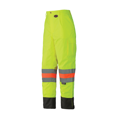 6039 Traffic Control Waterproof Safety Pant, Polyester, X-Small, High Visibility Lime-Yellow D. Morneault & Fils