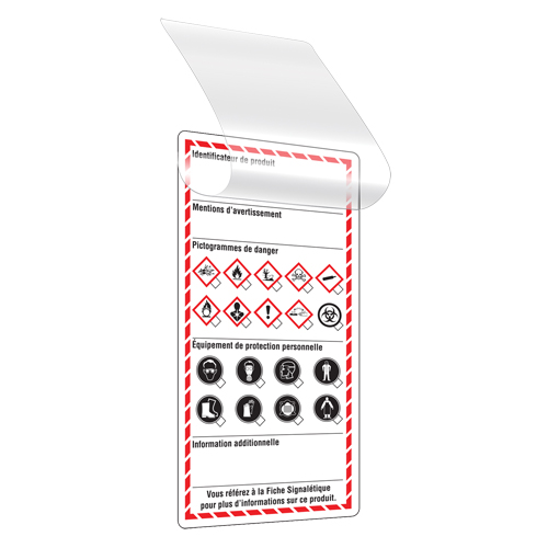 Self-Laminating Workplace Tags, Cardstock, 3" W x 6" H, French D. Morneault & Fils