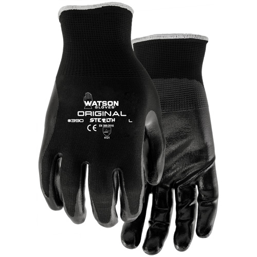 Stealth Original Coated Gloves, 7/Small, Nitrile Coating, 13 Gauge, Nylon Shell D. Morneault & Fils
