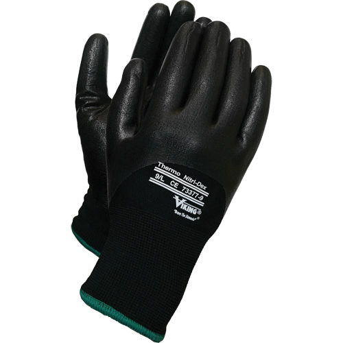 Thermo Nitri-Dex Gloves, 8/Medium, Nitrile Coating, 15 Gauge, Nylon Shell D. Morneault & Fils