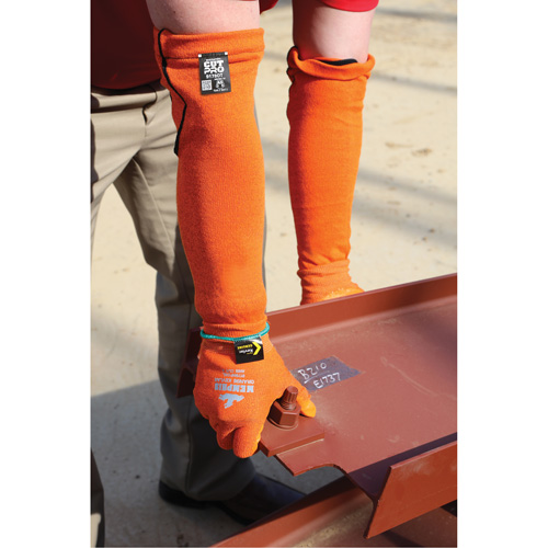 Memphis&reg; Sleeves, Kevlar&reg;, 18", ASTM ANSI Level A5, Orange D. Morneault & Fils