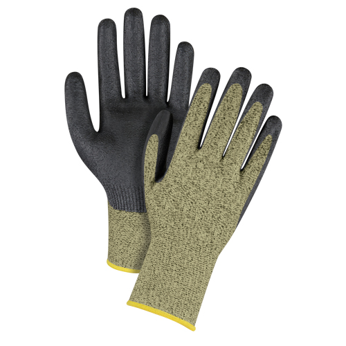 Gants enduits respirables, Taille 6/T-petit, Calibre 13, Rev&ecirc;tement Mousse de nitrile, Enveloppe en Aramide, ASTM ANSI niveau A6 D. Morneault & Fils